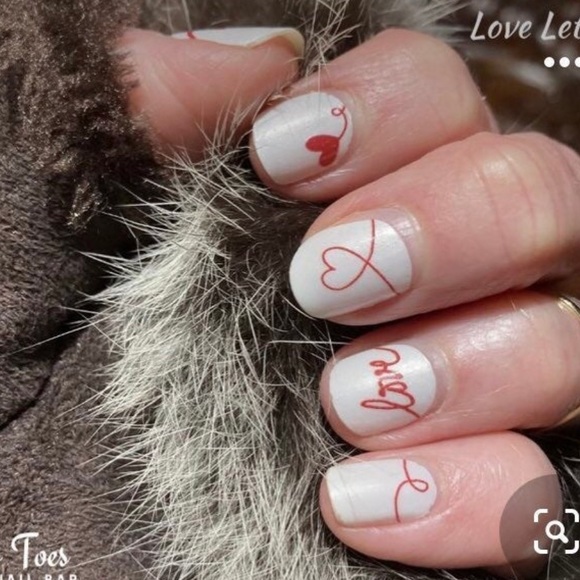 *Retired* Color Street: Love Letter | Valentine’s Day Heart Red White Sweet - Picture 8 of 15